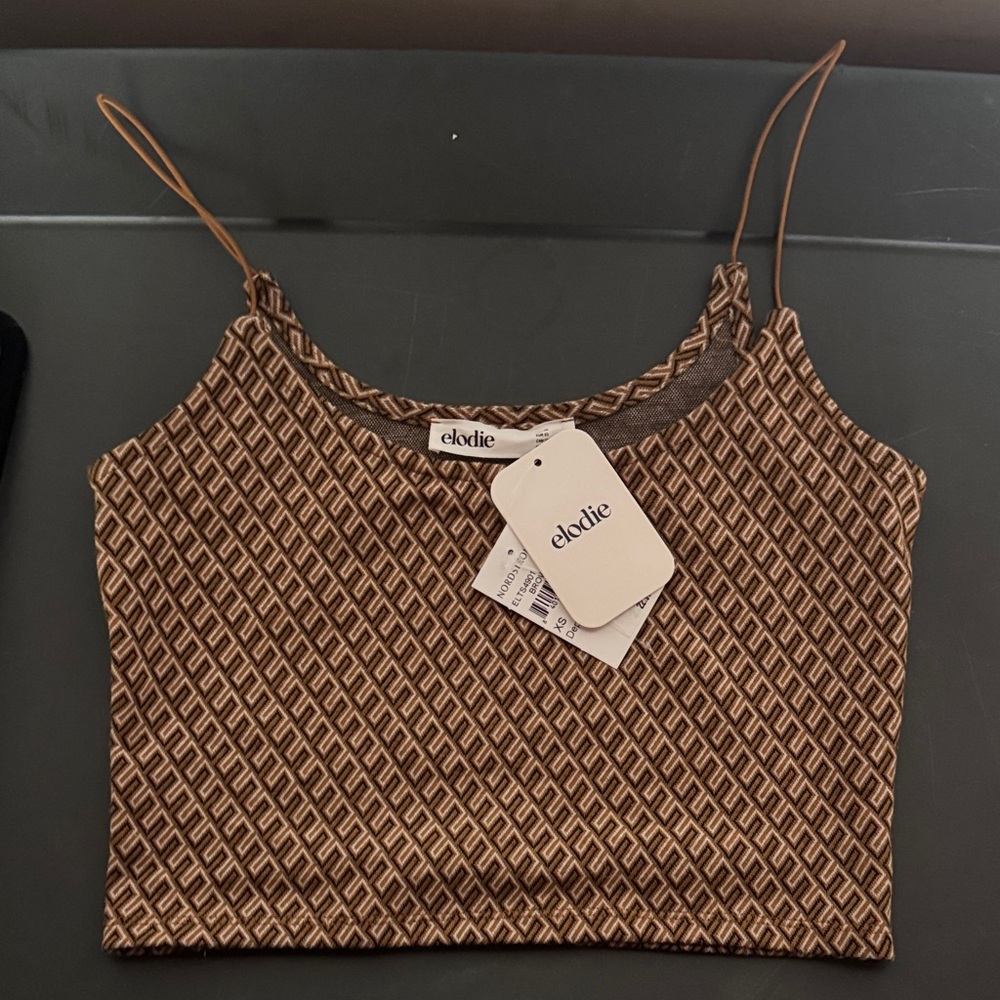 Elodie Patterned Brown Camisole